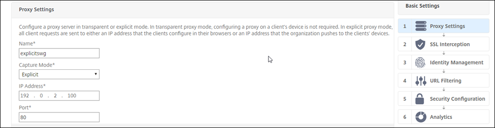 Explicit proxy