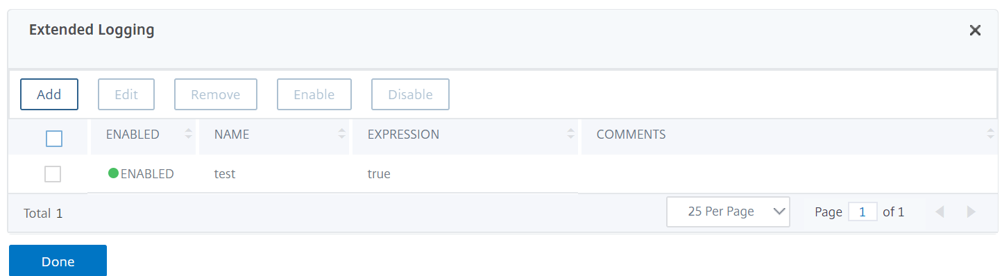 NetScaler Web App Firewall log binding