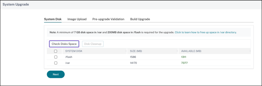 System Upgrade