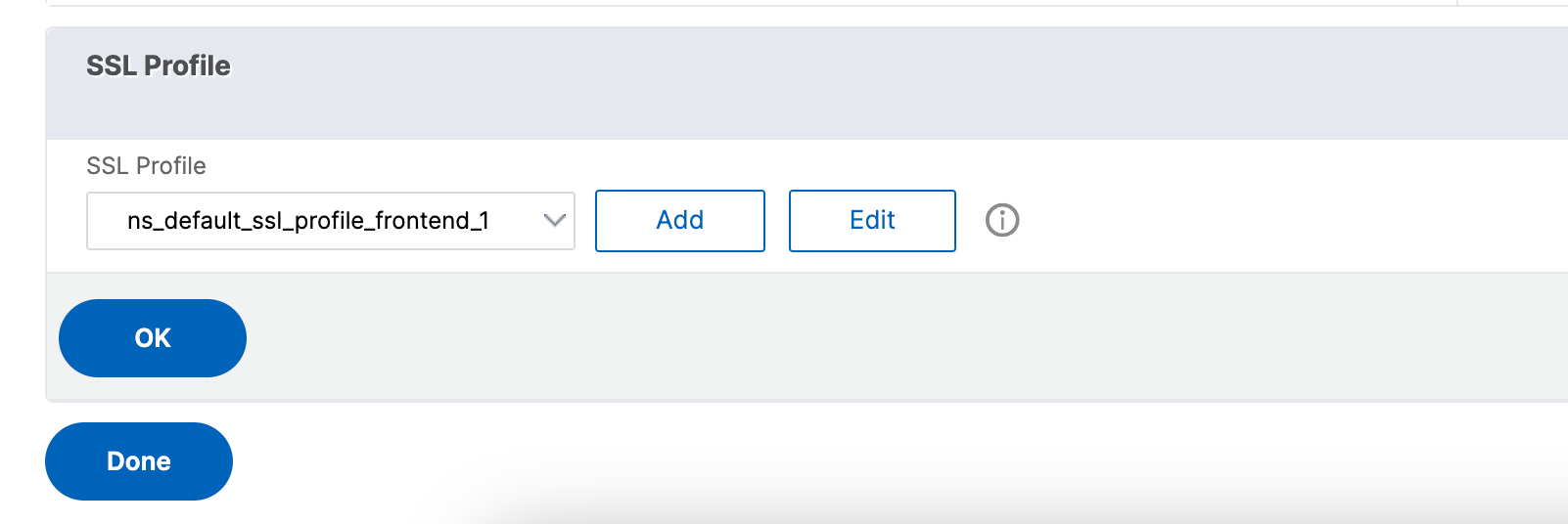 Associate SSL profile with load balancing virtual server of type SSL
