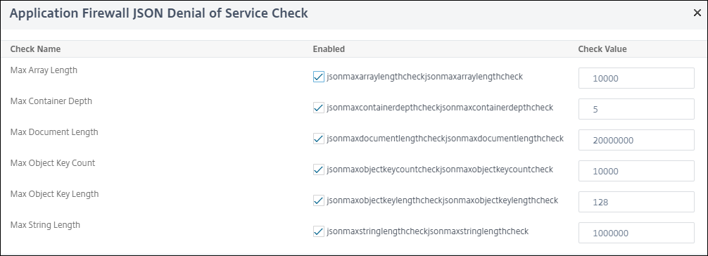 JSON DoS relaxation rules