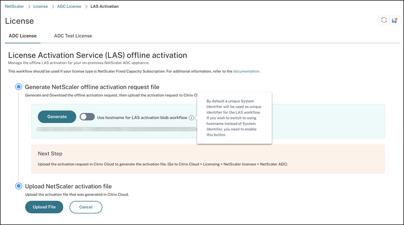 Host name Activation