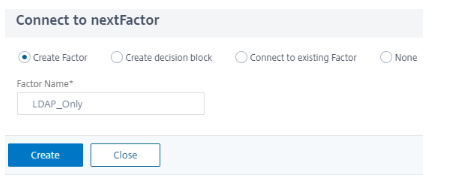LDAP ファクタを追加