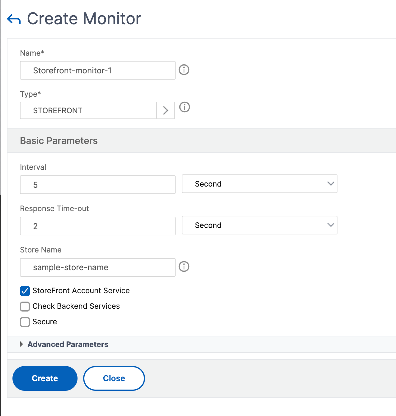 StoreFront monitor