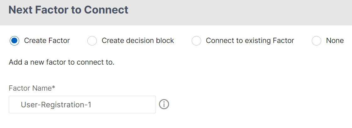 Add next factor name