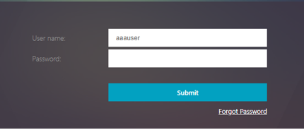 Logon screen
