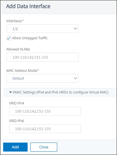 Add data interfaces