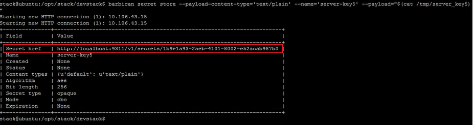 Upload key
