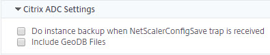 Specify NetScaler settings