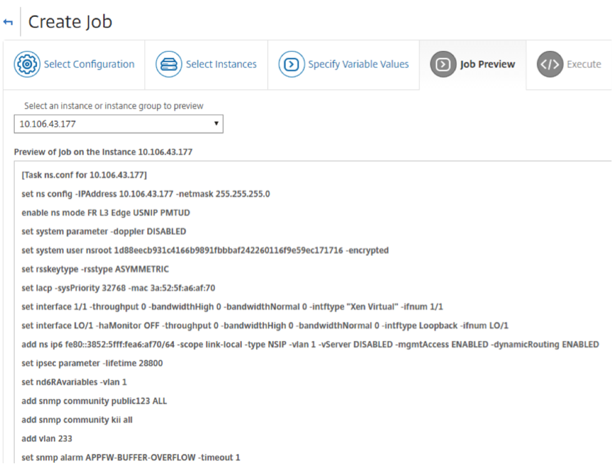 Job preview