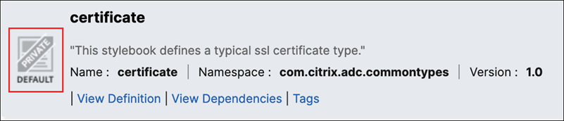 Default private icon