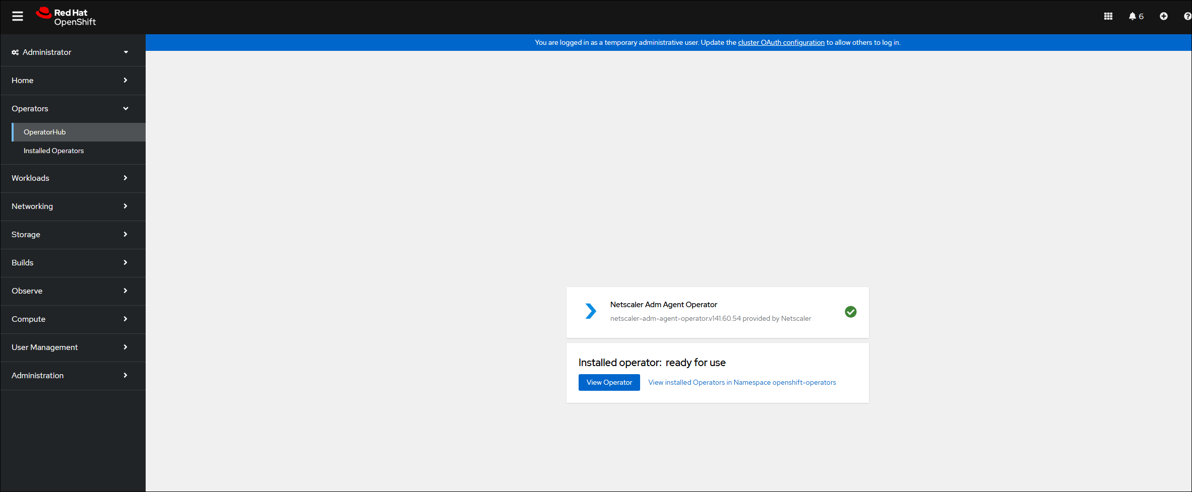 NetScaler operator ready to use