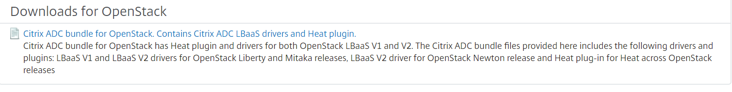 Download latest NetScaler bundle