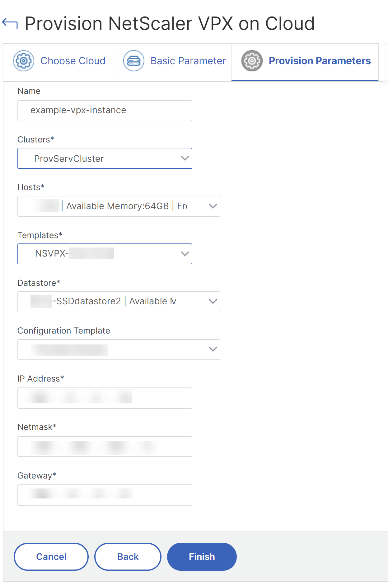 Basic parameters