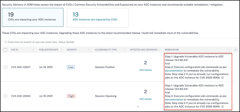 Remediation steps for CVE-2021-22927 and CVE-2021-22920