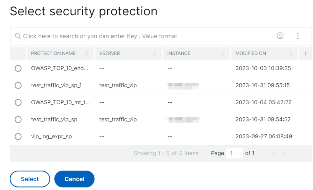 Existing protection