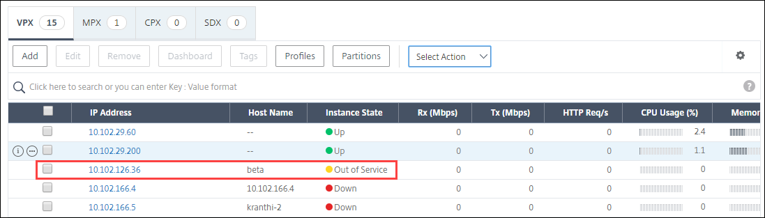 Unmanage an instance
