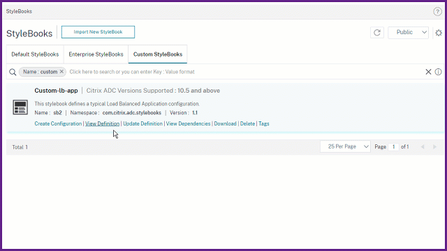 Update custom StyleBook