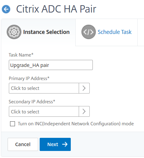 Select ADC HA pair