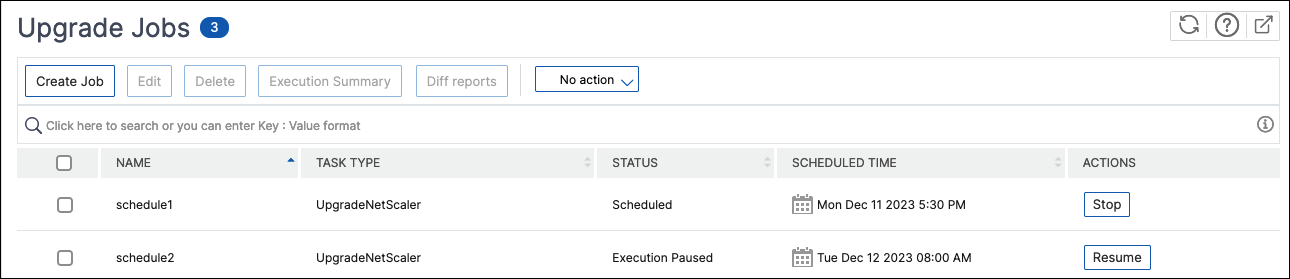 Stop or resume scheduled jobs