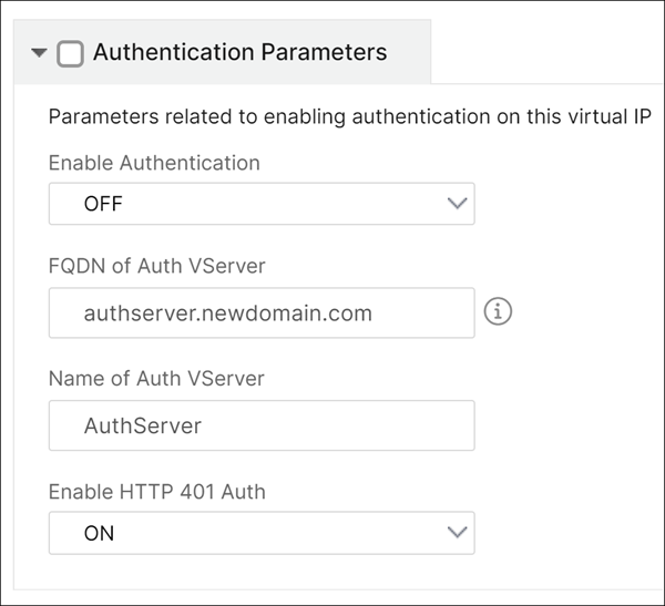 Optional, erweiterter virtueller Load Balancer