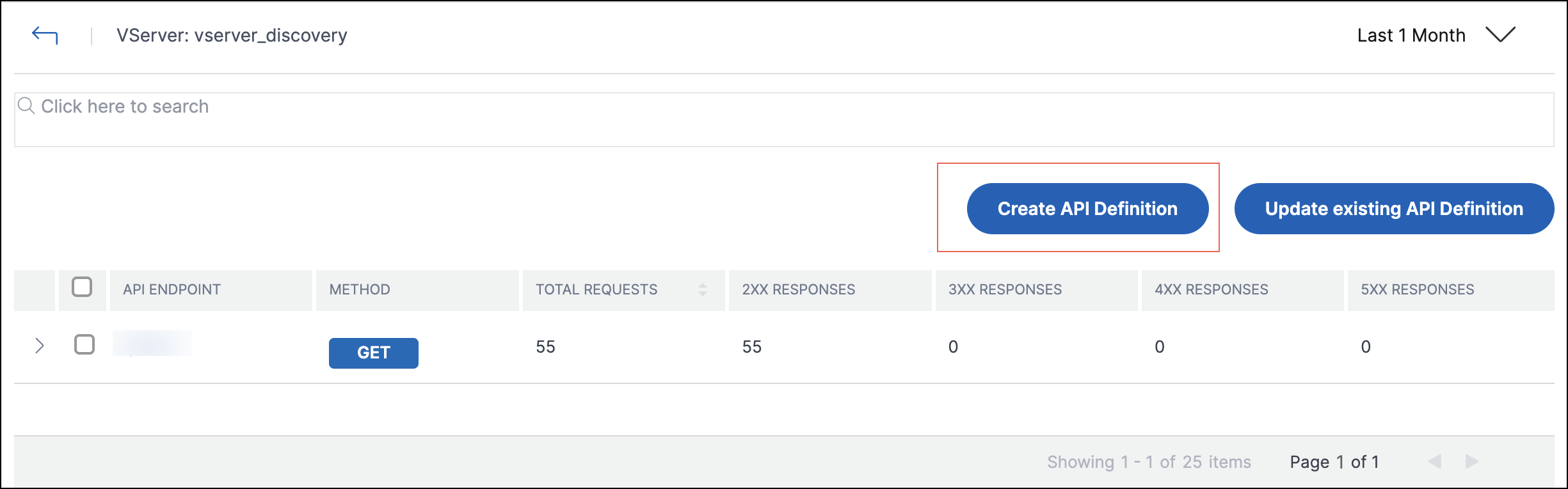 Mettre à jour la définition d'API
