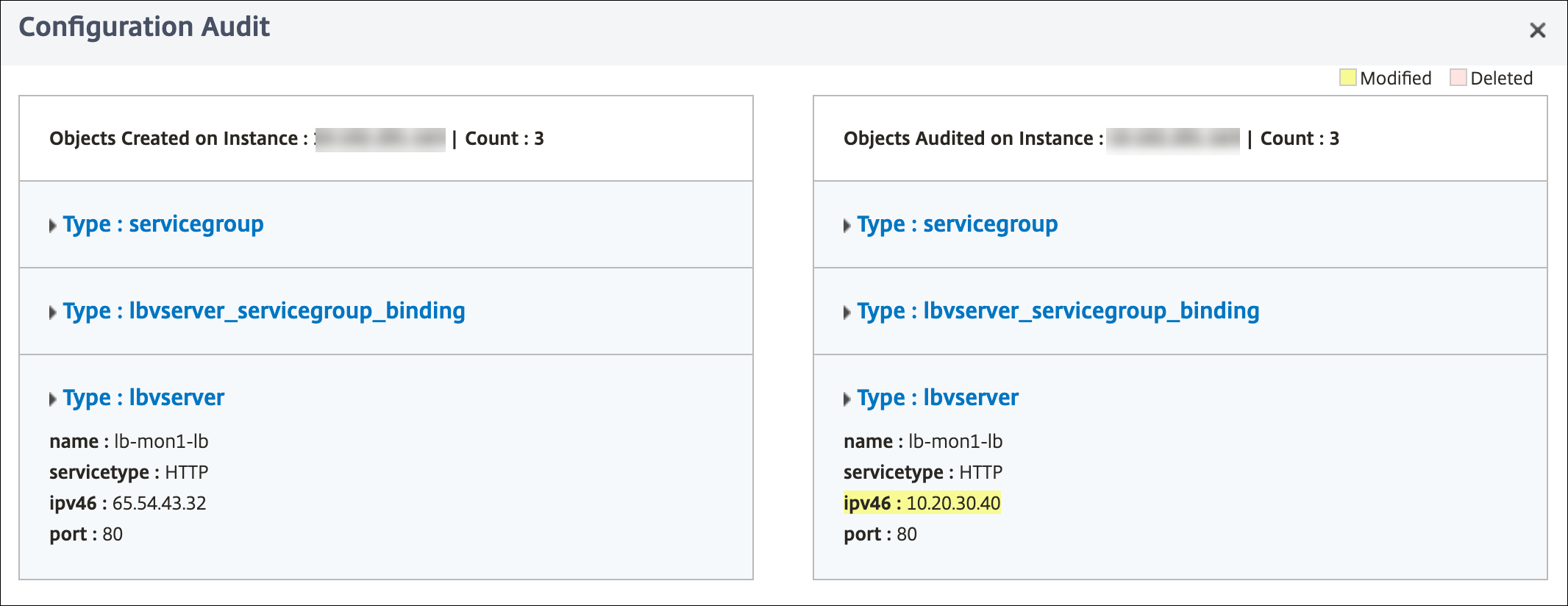 Audit NetScaler configuration against config pack