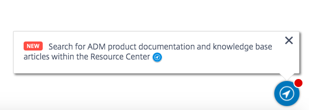 リソースセンターアイコンが強調表示されたCitrix Cloud管理コンソール