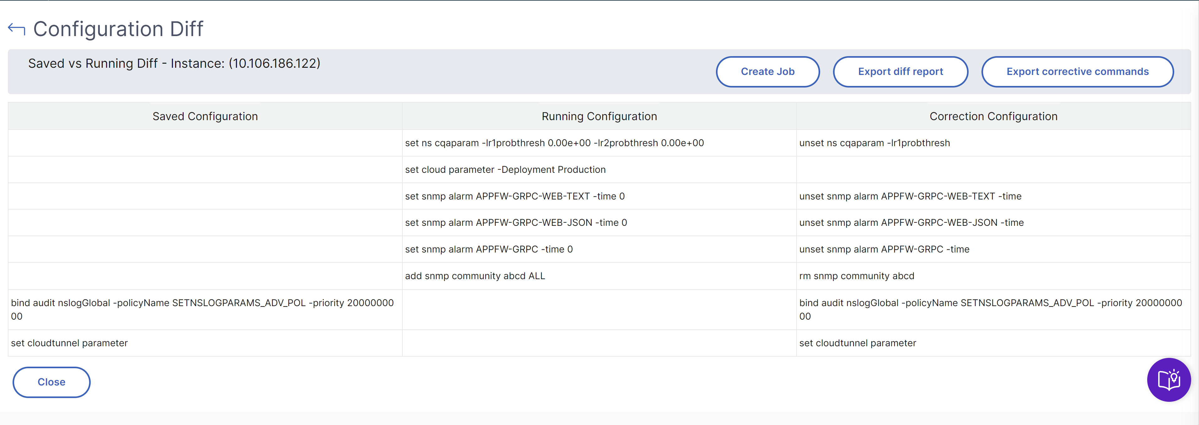 Create a configuration job