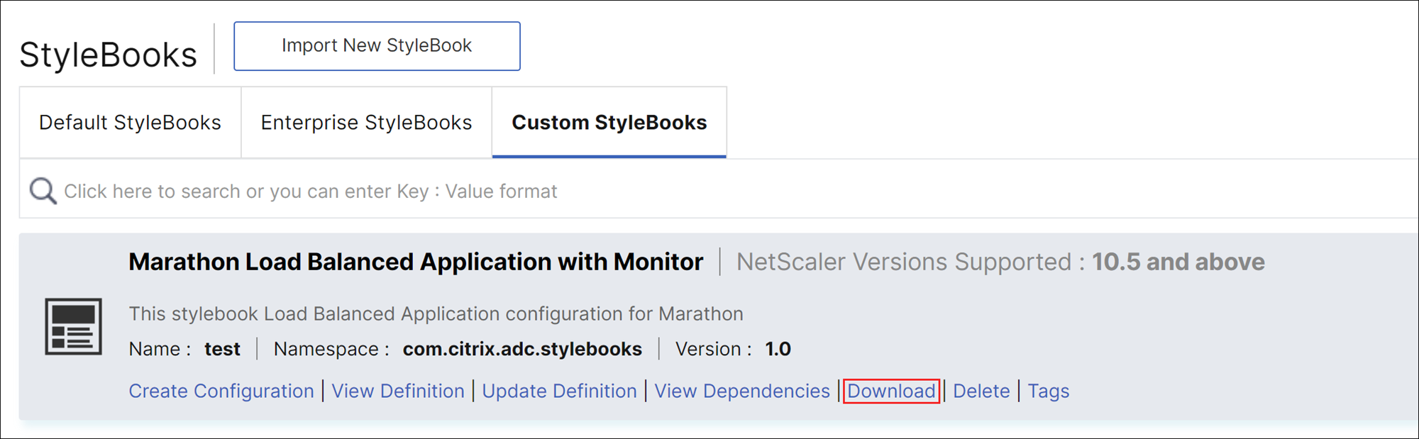 Download StyleBooks