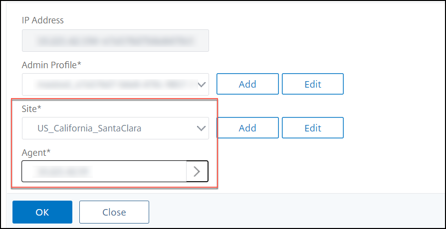 Select instance
