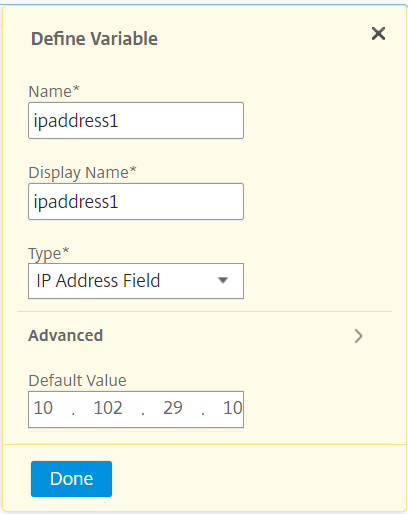 Define variable