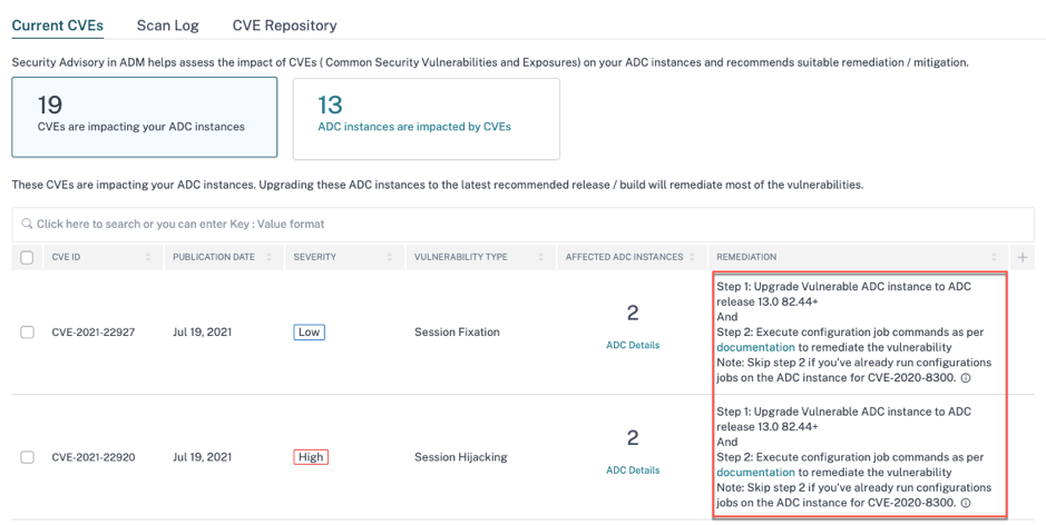 Remediation steps for CVE-2021-22927 and CVE-2021-22920