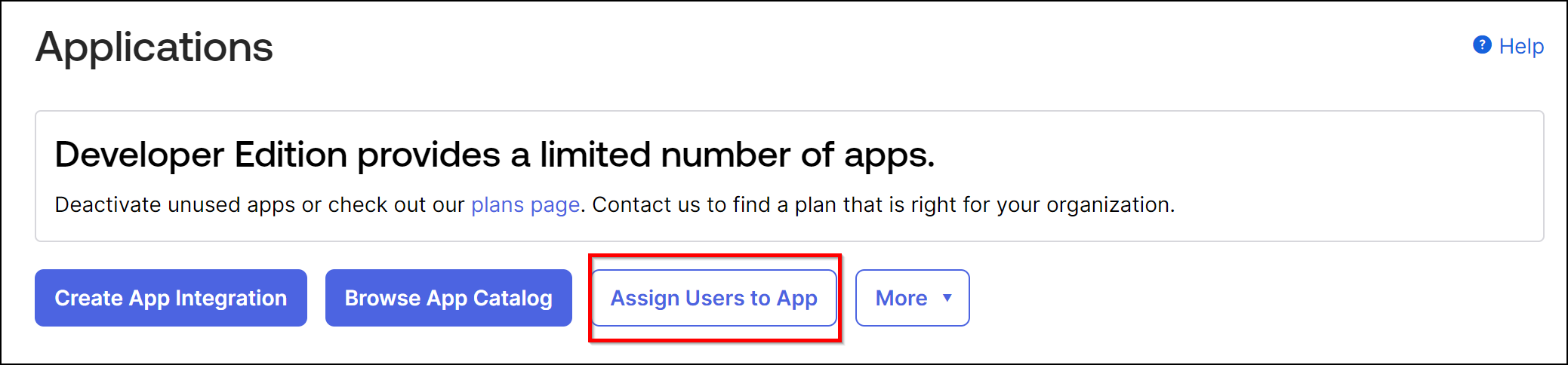 Attribuer des utilisateurs à l'application