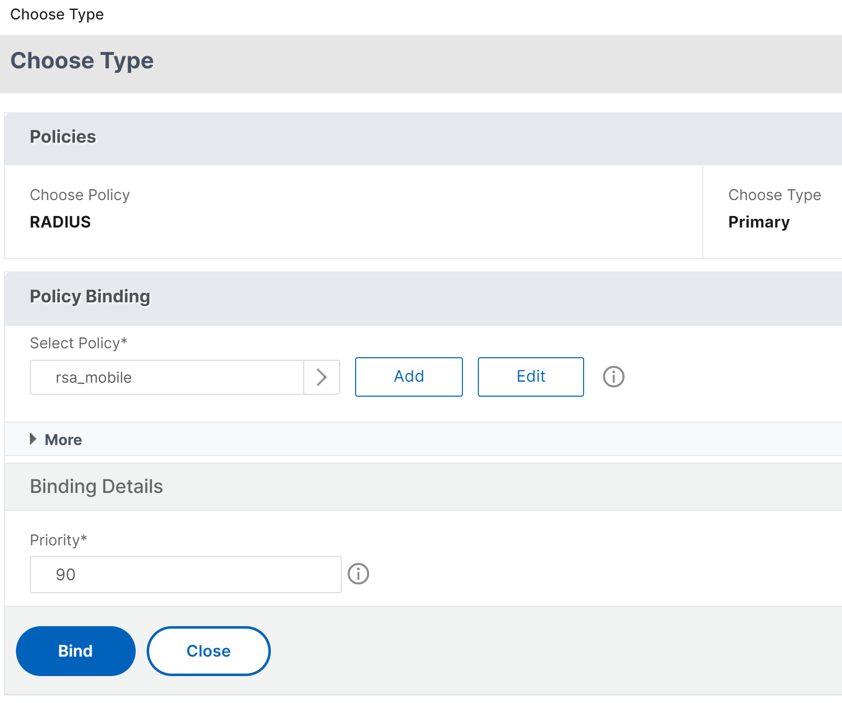 Policies page