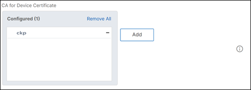 Add ca for device certificate