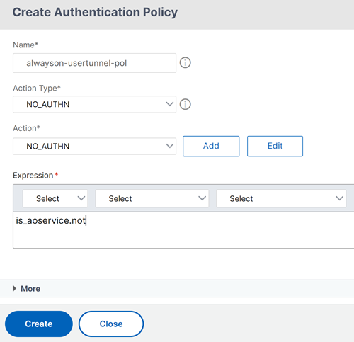 No-auth-policy