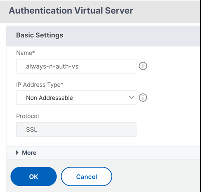Select nonaddressable IP type