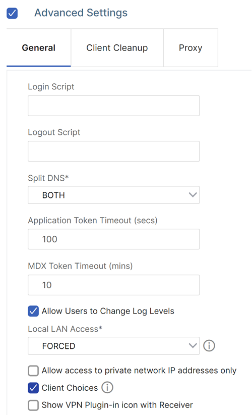 Enable local LAN access