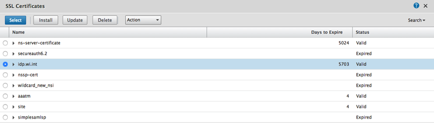 Choose ssl cert