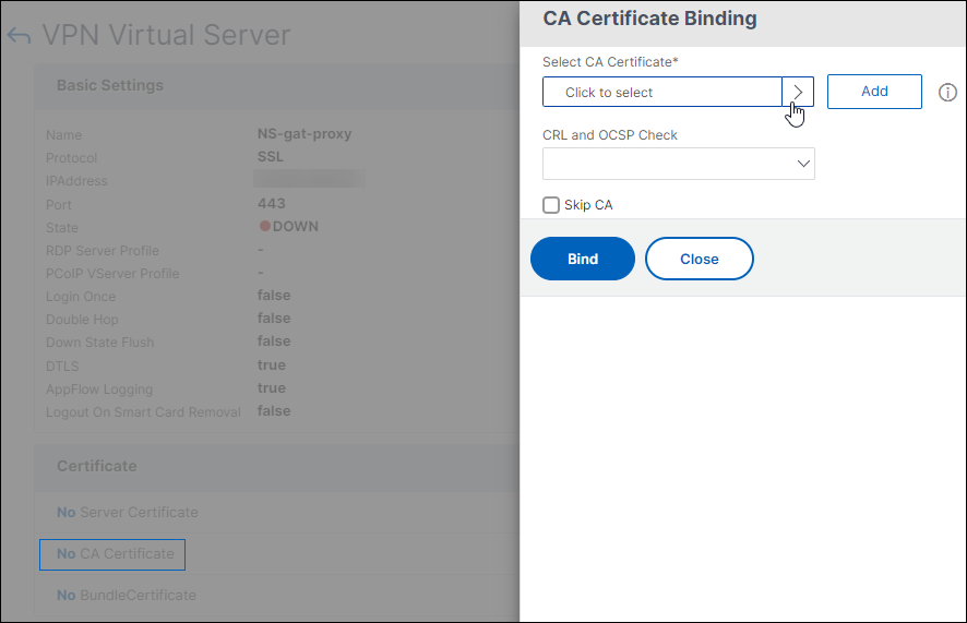 Add root certificate