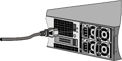 Insert power cable