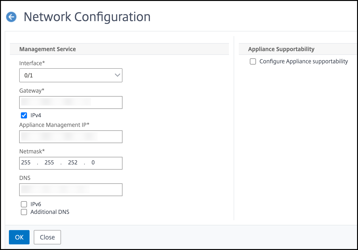 Initial config