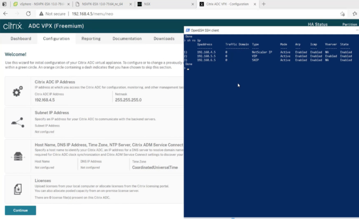 Verify using show nsip command