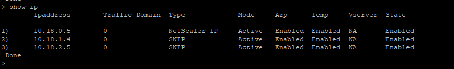 ALBのセカンダリノードでのIP CLIの表示